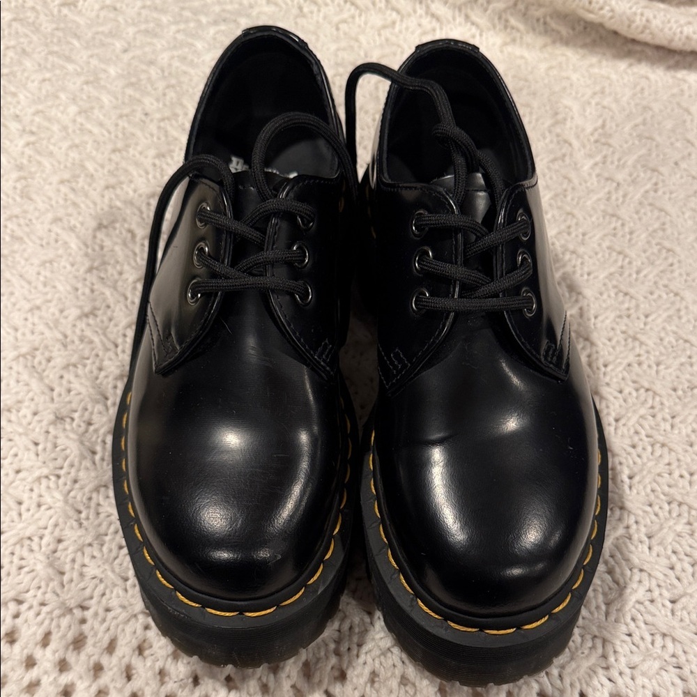 Dr. Martens 1461 QUAD LADIES 7 Black Leather Quad Shoes womens